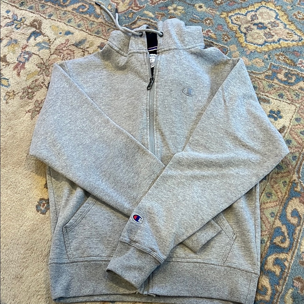 Champion Men's Gray Hoodie Sweater